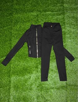 Black Define Jacket and Leggings Set