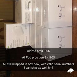AirPods Gen 2 And AirPod Pros 