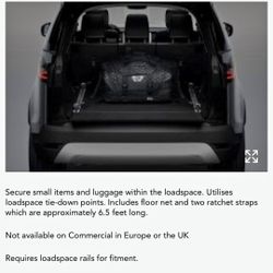 NEW Range Rover Land Rover VPLMS0302 loadspace retention kit 1 floor net and 2 ratchet straps