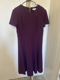 Cal in Klein dress