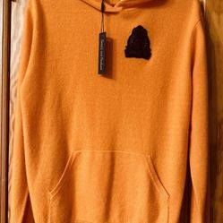 Stripes and Anchors Orange Hoodie - Size M - New with Tags