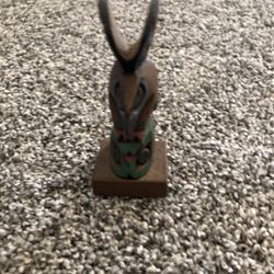 Art Alaska 1998 Handcarved Totem - 4” Tall