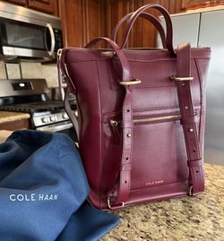 Women’s Cole Haan Leather Backpack