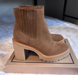 Size 7.5 Chestnut Dolce Vita - Caster H2O Waterproof Lug Sole Platform Bootie