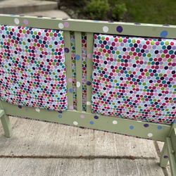 Hand Painted Solid Wood Twin Bed Frame 