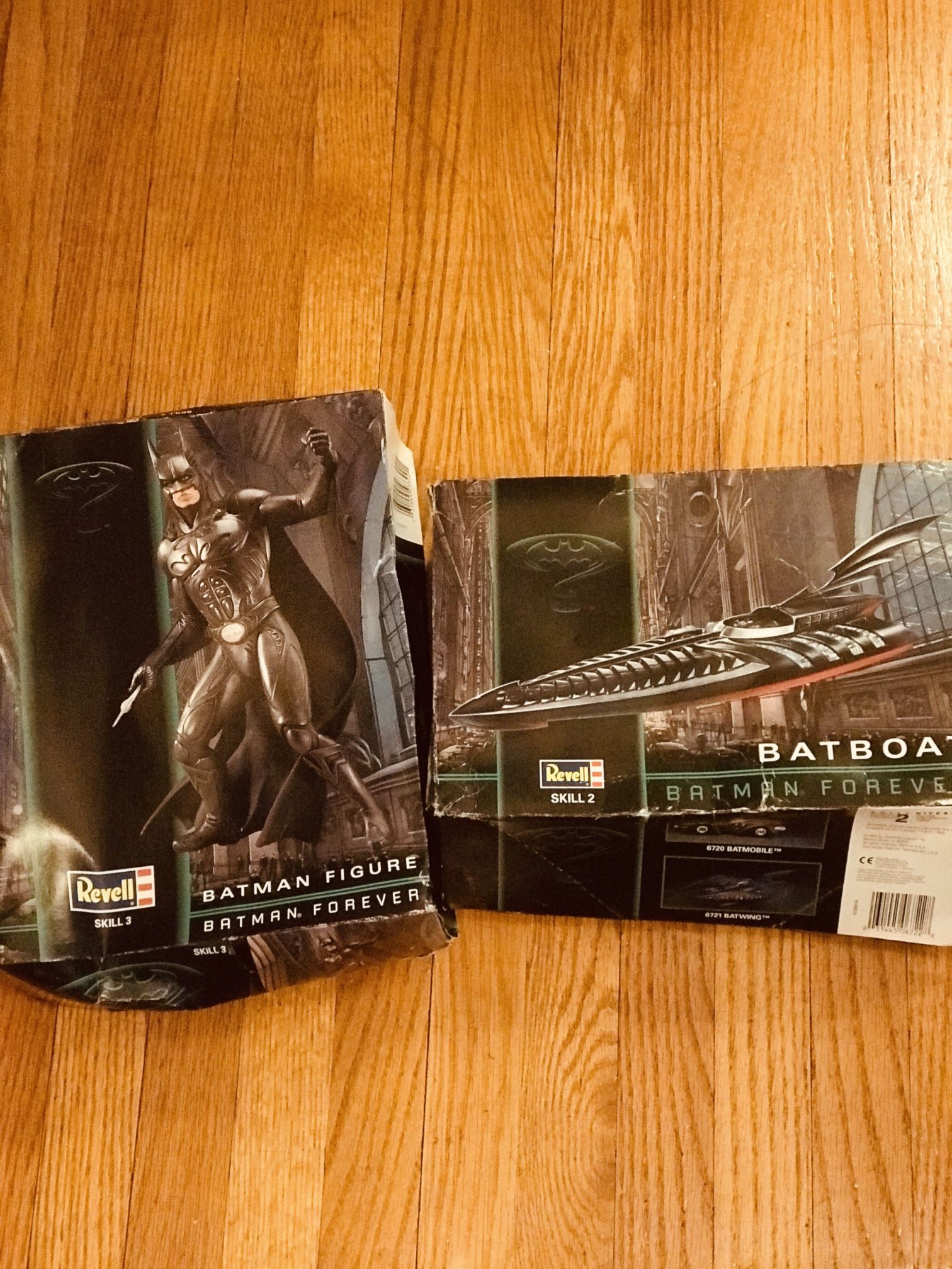 Vintage Revell Model Batman Forever Figure and Batboat View Pics And Read Description For Details