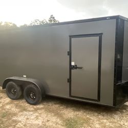 Brand New Cargo Trailer 7 X 16 Three-Year Factory Warranty With Title Located In Orlando Florida