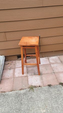 Wooden Square Top Bar Stool... or best offer.