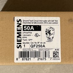 50 Amp GFCI Siemens Breaker 