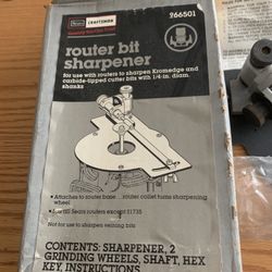 Sears Craftsman Router Bit Sharpener