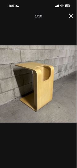 One Heavy Modern Side Accent Table Nightstand Night Stand