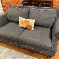 Grey Couch Loveseat 