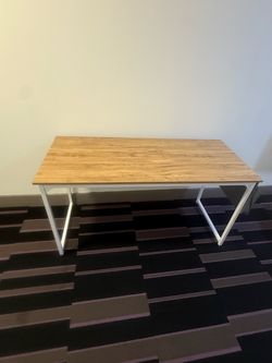 Light brown and white desk