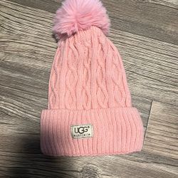 Pink Ugg Beanie