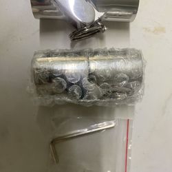 Set of 2 Stainless Steel Marine Grade Boat railing Pipe Connector Folding Swivel Cpl 1