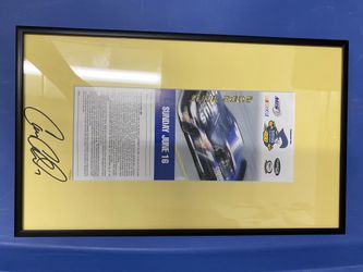 NASCAR driver Casey Atwood Autograph and Dale Earnhardt 1:24 Car