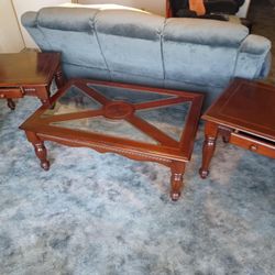 2 Side Tables W/ End Table To Match