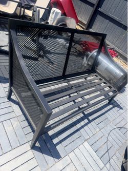 3-Piece Metal Mesh Patio Set (5ft Bench & 2 Chairs) - $180 OBO