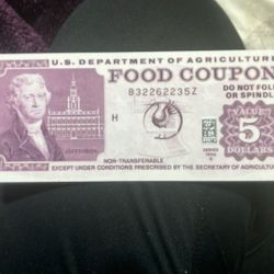 Food Stamp With A Gram Of Silver