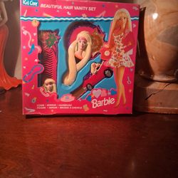 1995 Kid Care Barbie Beautiful Hair Vanity Set
