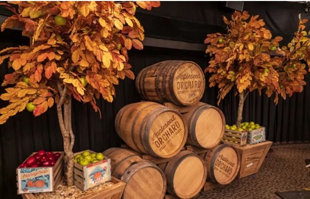 Epcot Appleseed Orchard 2019 Food and Wine Festival Fall Tree Prop Disney
