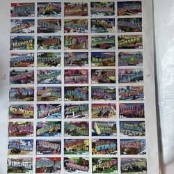Greetings from America stamp series (issued in 2002)