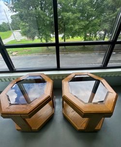 Pair of Oak End Tables