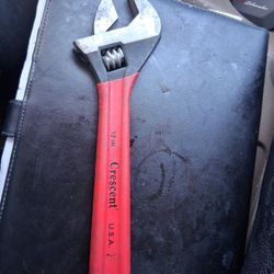 12 Inch Crescent Adjustable Wrench, Soft Grip