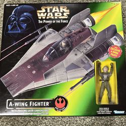 1997 Star Wars Kenner A-Wing Fighter Power of the Force Unopened 
