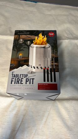 6” tabletop fire pit