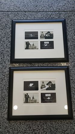 Set 2 Black Picture Frames