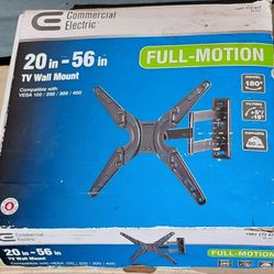 FULL MOTION TV WALL MOUNT IN CRAPPY BOX BUT NEW‼️‼️‼️
