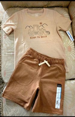 Boy's Shorts And Tee Set Size 5T