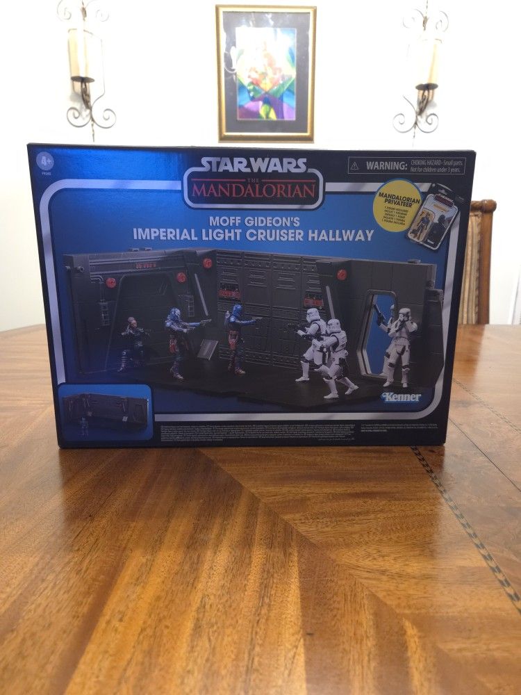 STAR WARS THE VINTAGE COLLECTION MANDALORIAN MOFF GIDEON CRUISER HALLWAY PLAYSET