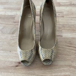 Stuart Weitzman Snakeskin Shoes 