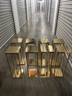 24” Gold centerpieces