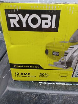 Ryobi Hand Held Tile Saw W/diamond Blade