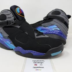 USED 2015 NIKE AIR JORDAN RETRO AQUA 8 VIII SIZE 11.5