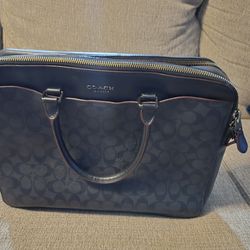 Coach Oxblood Laptop/Messenger Bag