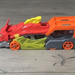 Like new Hot Wheels City Dragon Launch Transporter