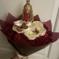 Eternal Rose Bouquet Virgen De Guadalupe 