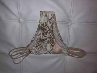 Snake slit skin bikini bottom size L