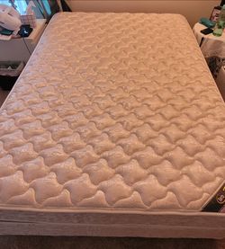 Full Size Bed, Boxspring, and Bedframe