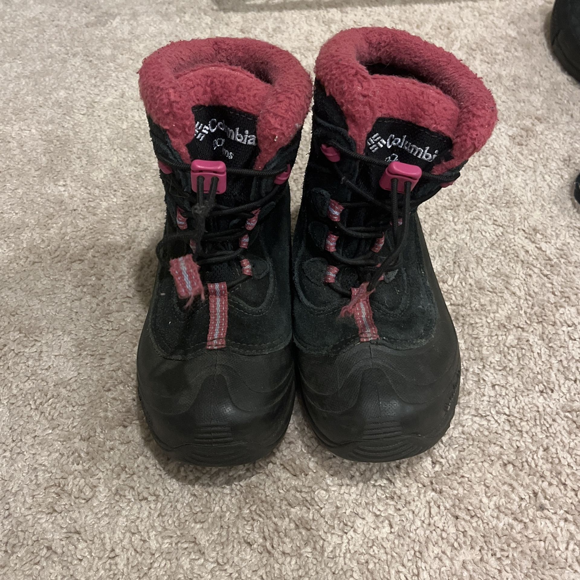 Kids/Girls Columbia Waterproof Snow Boots Size 4