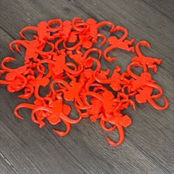 Vintage Barrel of Monkeys Game Lot of 25+ Red Monkeys Replacement Parts
