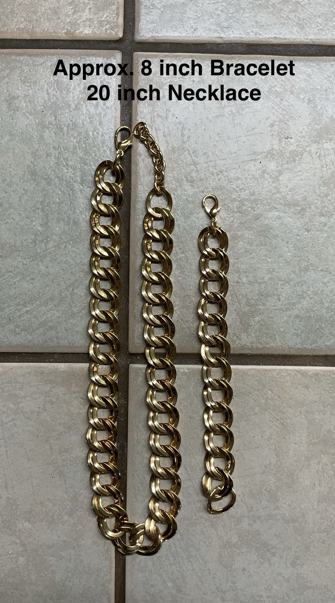 Vintage Necklace & Matching Bracelet DADS ESTATE