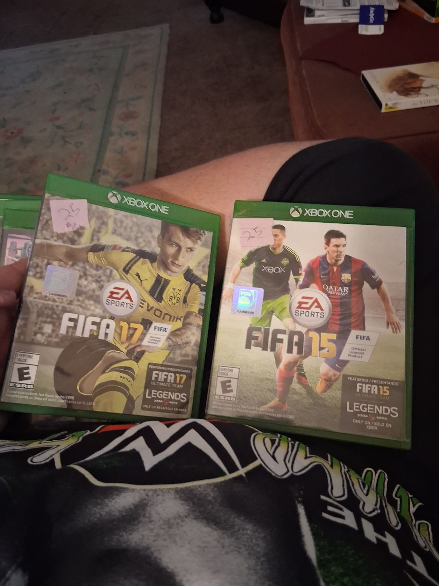 Fifa 15 an 17 both on xboxone