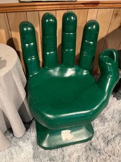 Recycled green hand chair