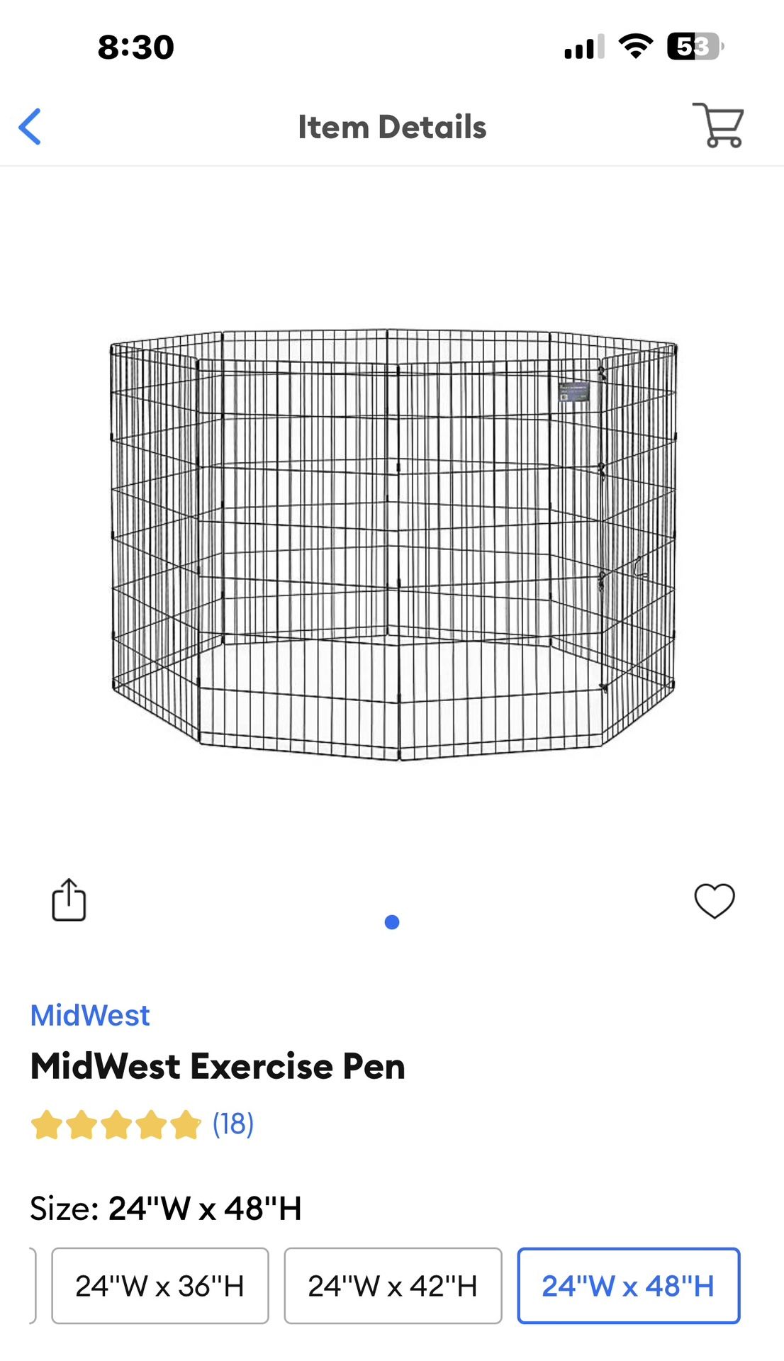 Large Metal Playpen