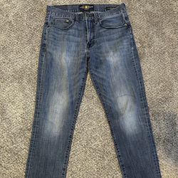 Mens Lucky Brand 121 Heritage Slim fit blue jeans 30X32